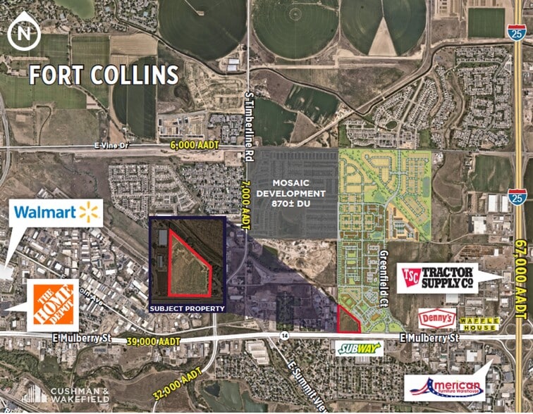 NWC E Mulberry & Greenfield Ct, Fort Collins, CO for sale - Primary Photo - Image 1 of 1