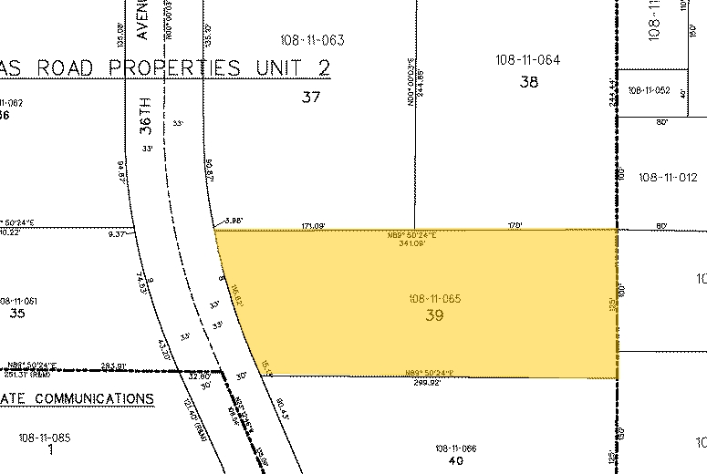 2823 N 36th Ave, Phoenix, AZ à louer - Plan cadastral - Image 2 de 5