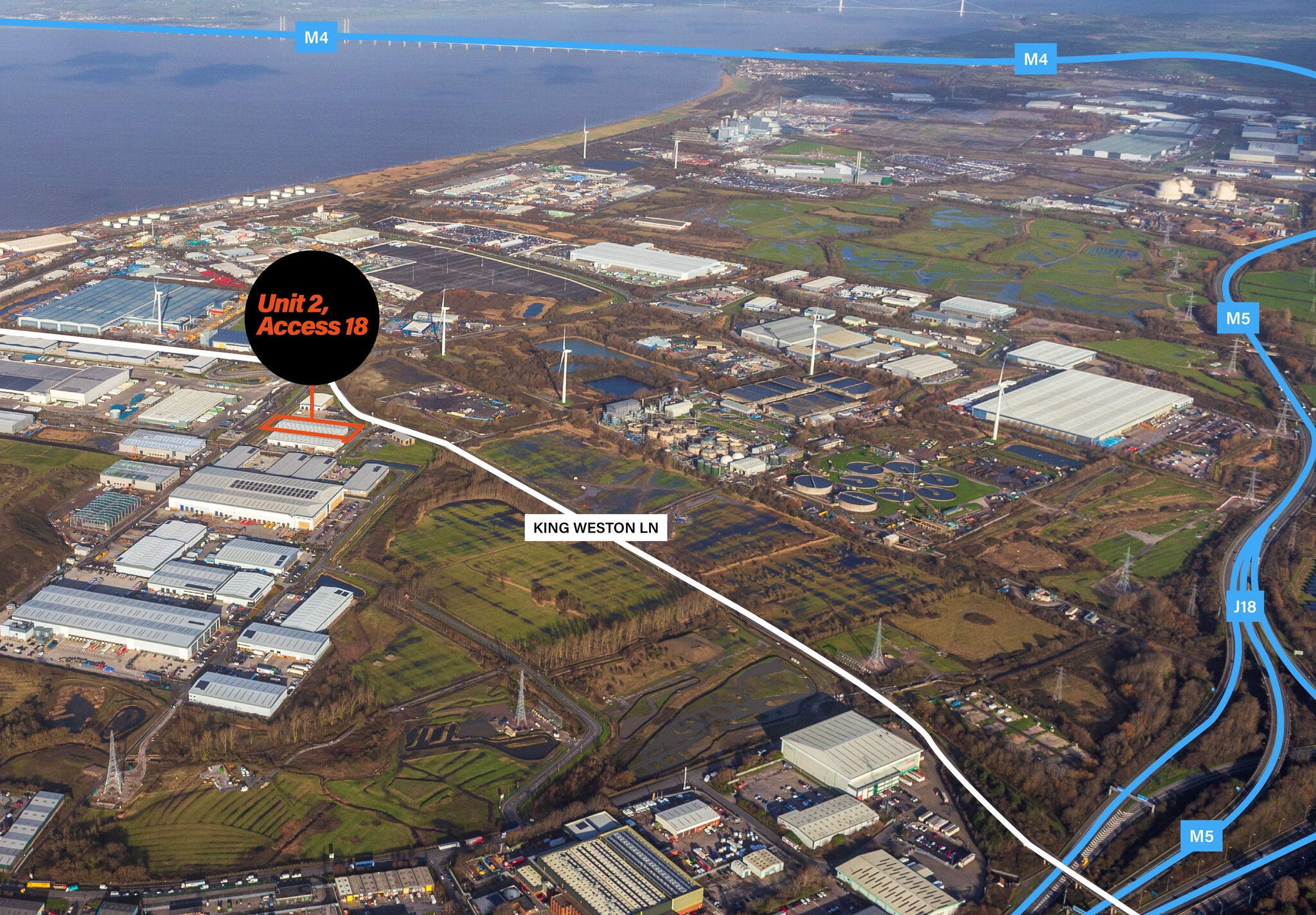 Kings Weston Lane, Avonmouth for lease Aerial- Image 1 of 7