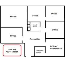 833 E Arapaho Rd, Richardson, TX à louer Plan d’étage- Image 1 de 1