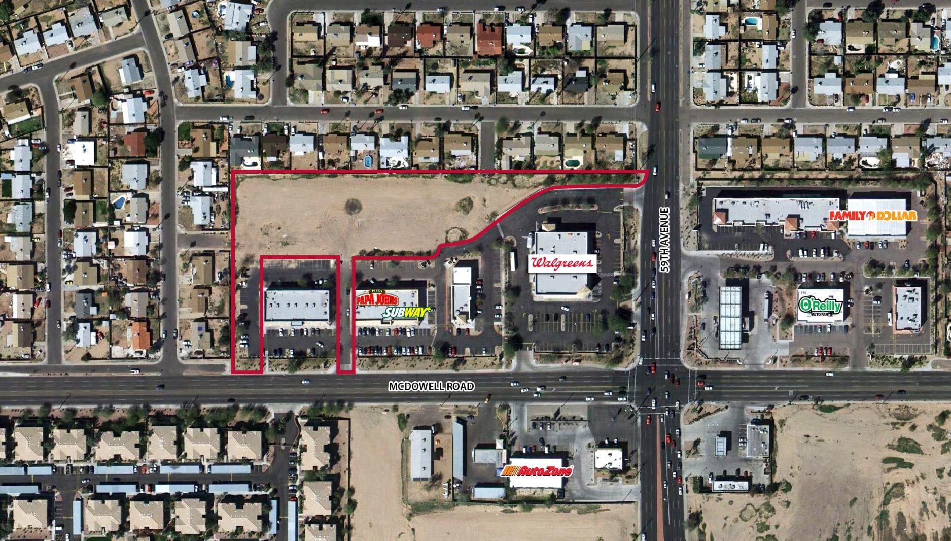 N 59th Avenue & McDowell Rd, Phoenix, AZ à louer Aérien- Image 1 de 2