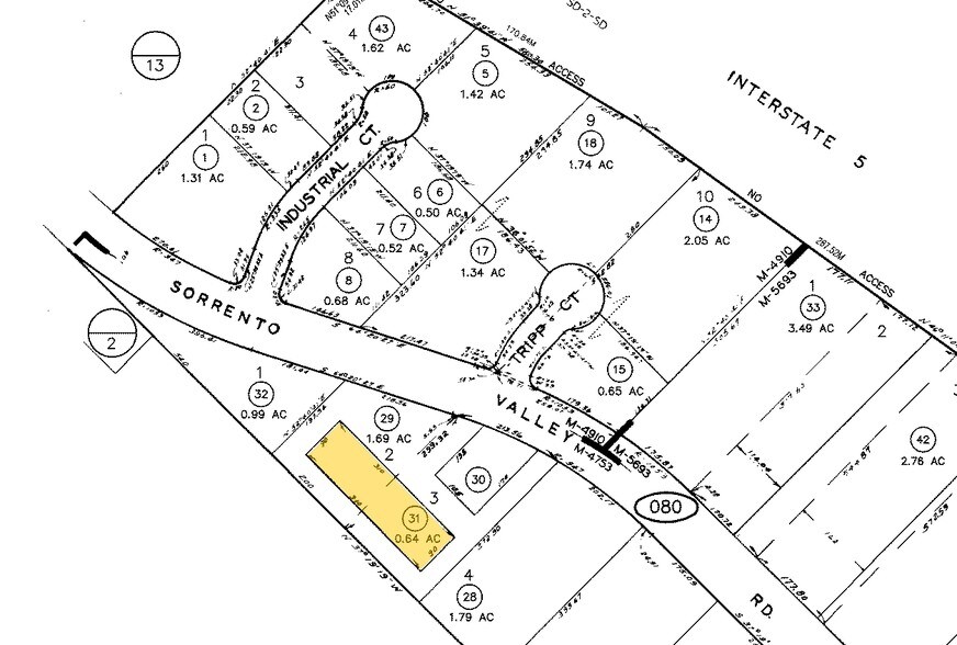11760 Sorrento Valley Rd, San Diego, CA à louer - Plan cadastral - Image 2 de 3