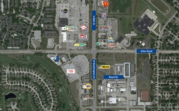 1236-1248 Royal Dr, Papillion, NE - Aerial map view
