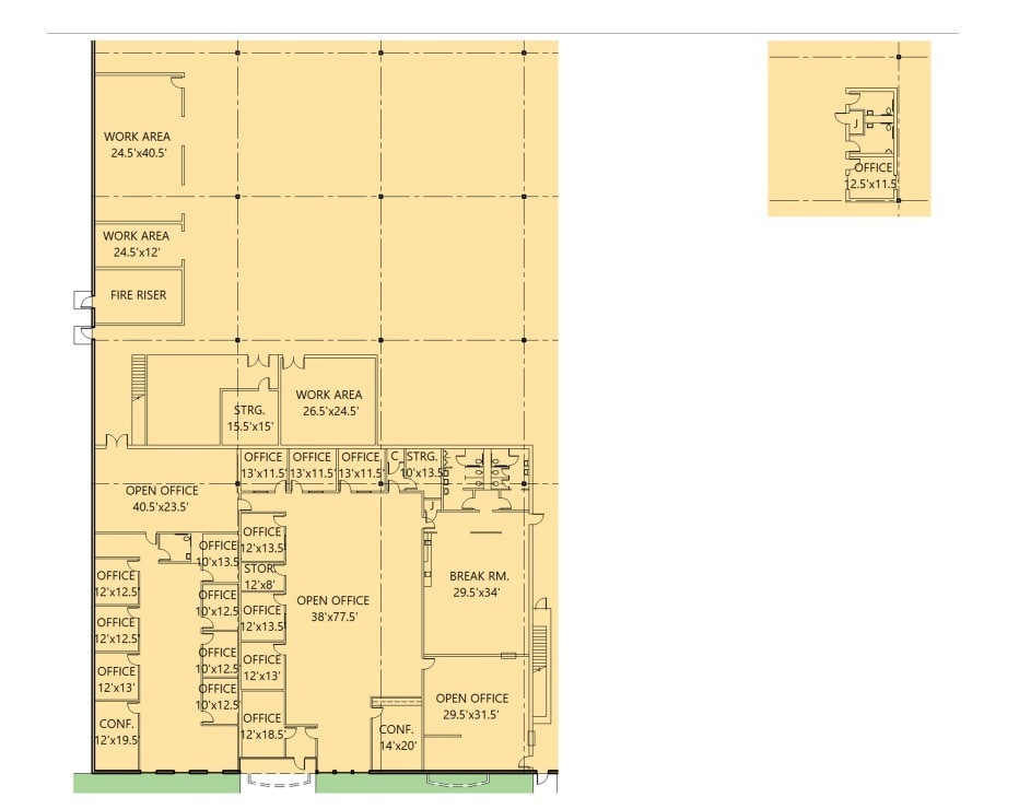 14900 Frye Rd, Fort Worth, TX à louer Plan d’étage- Image 1 de 1