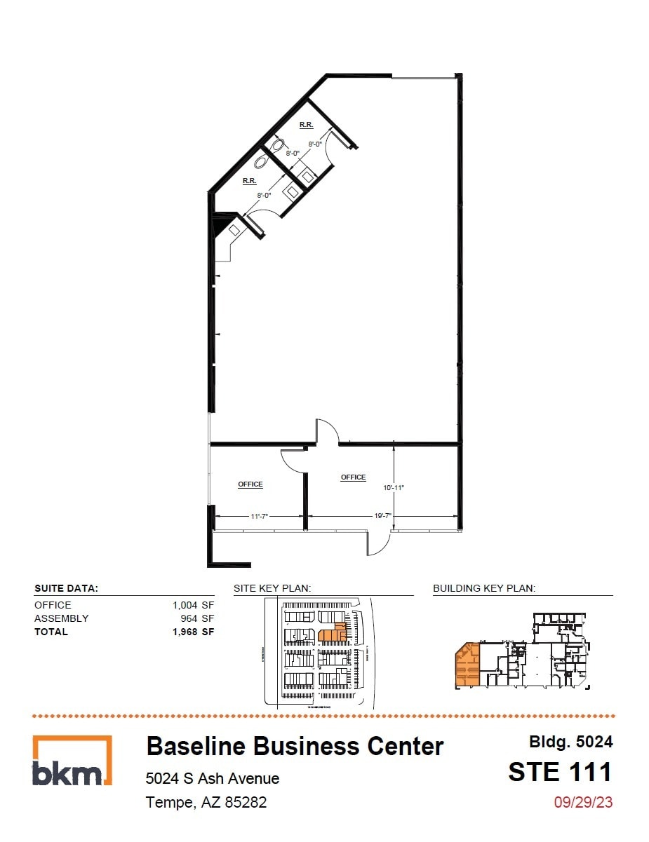 5024 S Ash Ave, Tempe, AZ for lease Floor Plan- Image 1 of 4