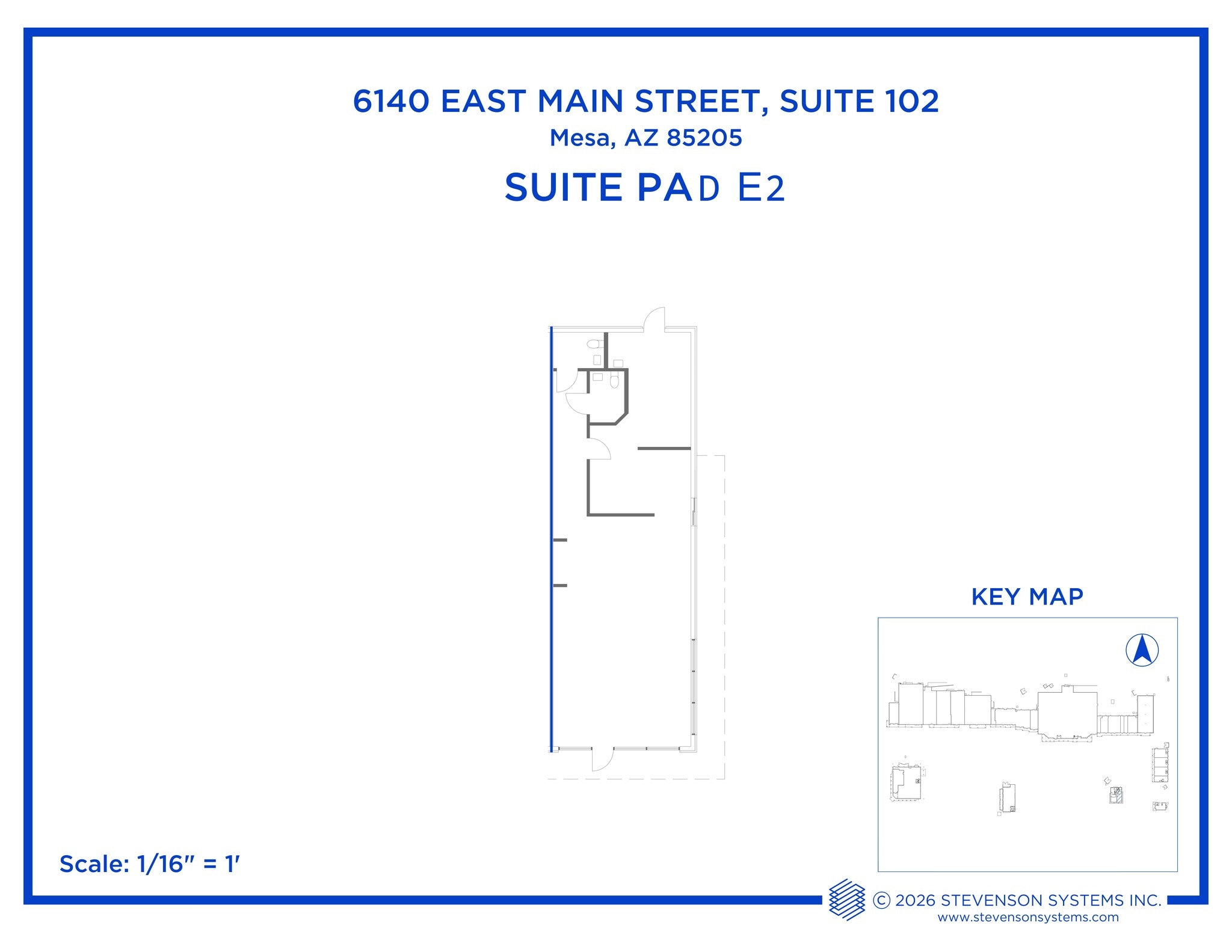 6016-6036 E Main St, Mesa, AZ à louer Plan de site- Image 1 de 1