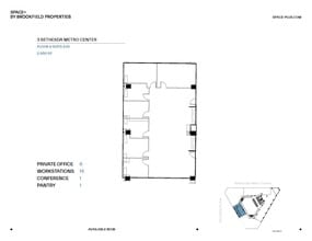 3 Bethesda Metro Center, Bethesda, MD for lease Floor Plan- Image 1 of 1