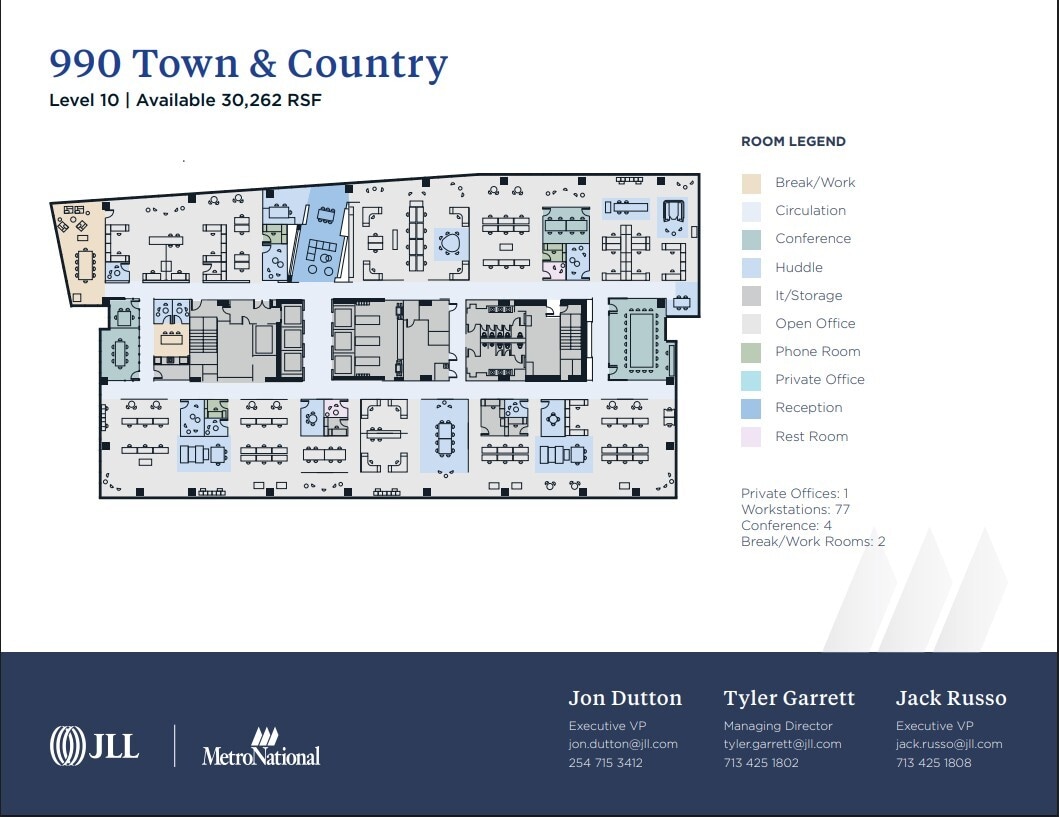 800 Town & Country Blvd, Houston, TX à louer Plan d’étage- Image 1 de 1