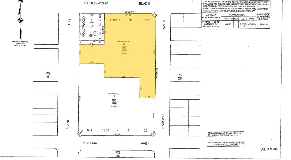 6250 Hollywood Blvd, Los Angeles, CA à louer - Plan cadastral - Image 2 de 34