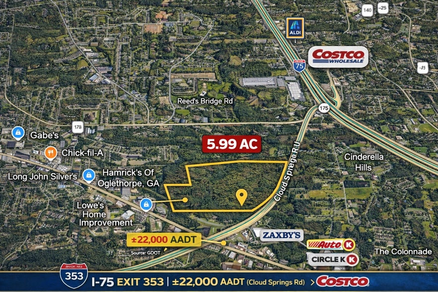 3632 Cloud Springs Rd, Ringgold, GA for sale - Primary Photo - Image 1 of 2