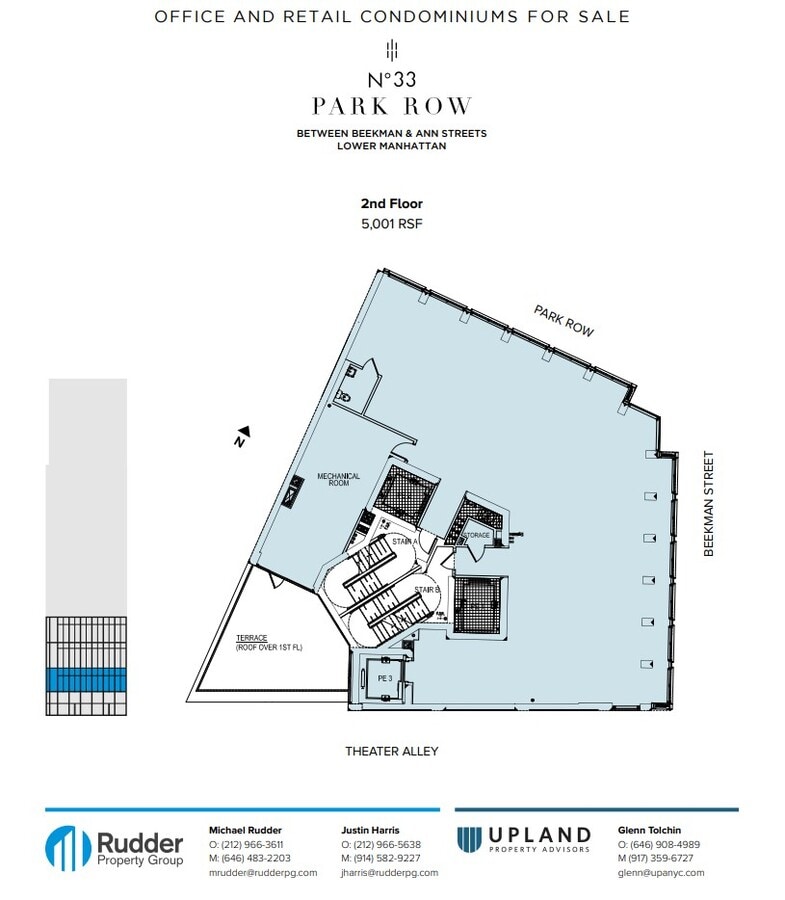 33 Park Row, New York, NY 10038 - Unité 2nd -  - Plan d’étage - Image 1 of 2