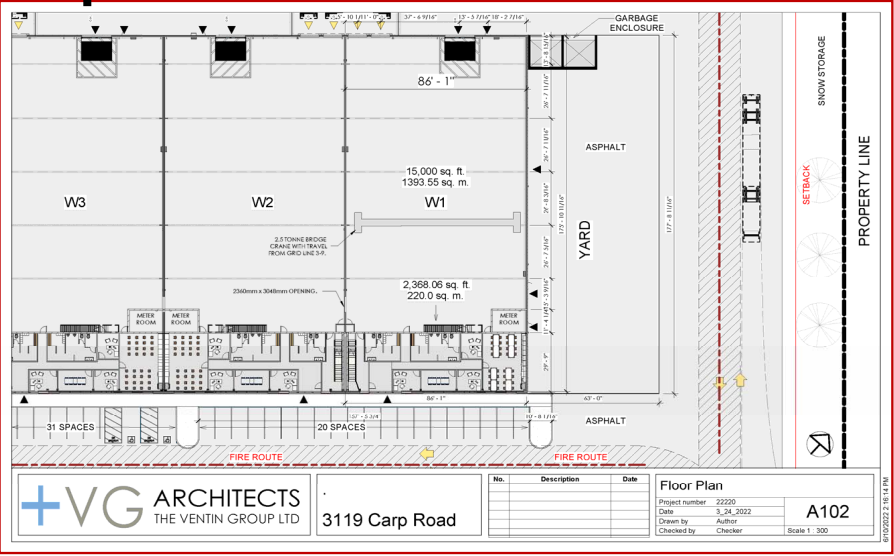 3119 Carp Rd, Ottawa, ON à louer - Plan de site - Image 2 de 2