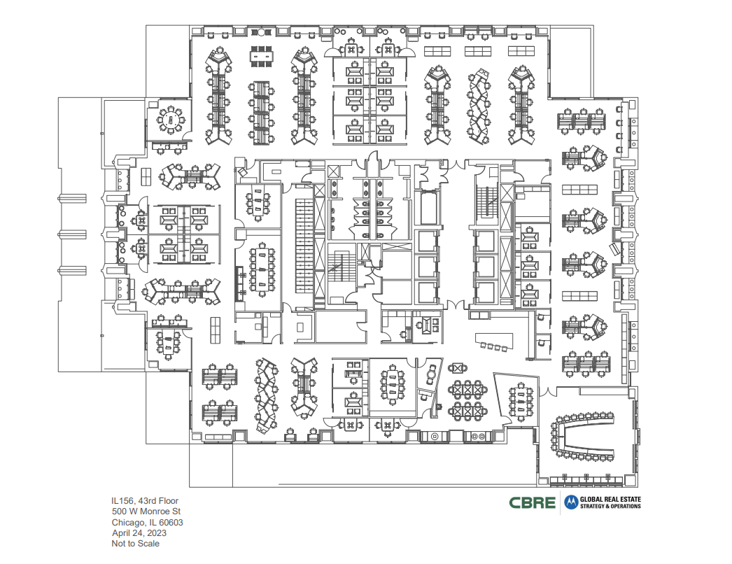 500 West Monroe St, Chicago, IL for lease Floor Plan- Image 1 of 1