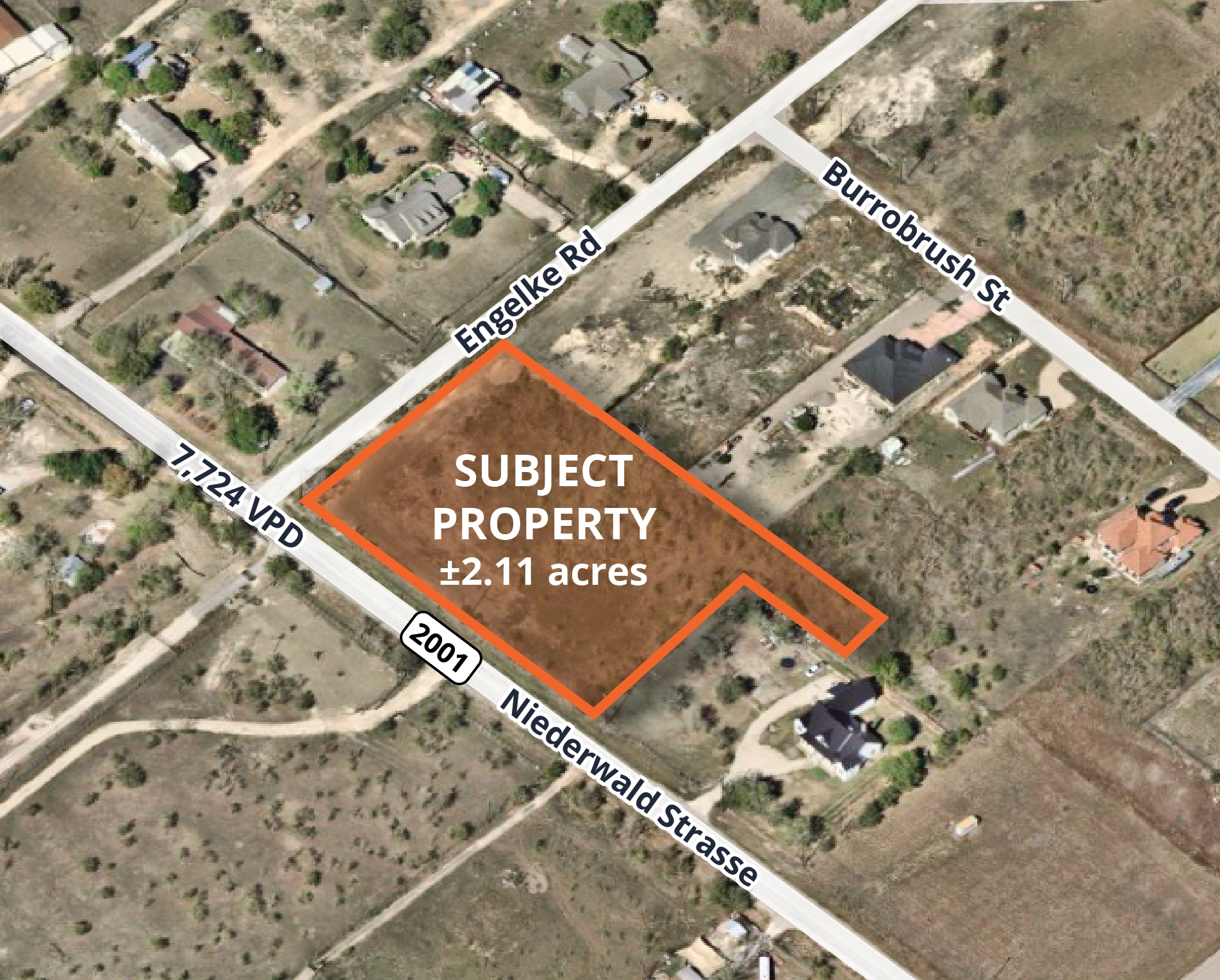 102 Engelke Rd, Niederwald, TX for sale Aerial- Image 1 of 3