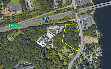 561 Plantation Street st, Worcester, MA - aerial  map view