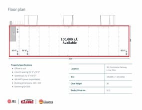 351 Commerce Pky, Lima, OH à louer Plan d’étage- Image 1 de 1