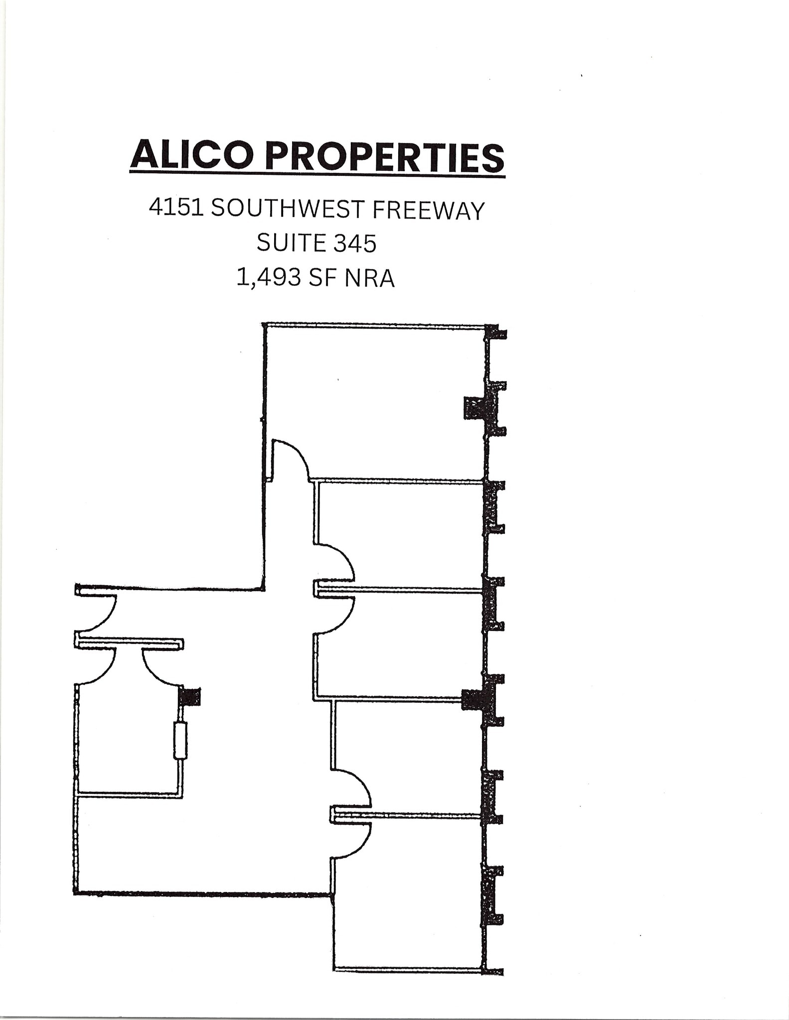 4151 Southwest Fwy, Houston, TX à louer Plan d’étage- Image 1 de 1