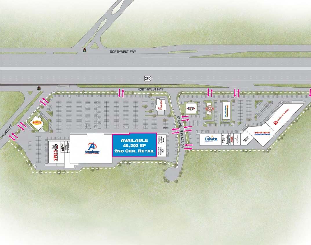 10903-10999 Northwest Fwy, Houston, TX à louer Plan d’étage- Image 1 de 1