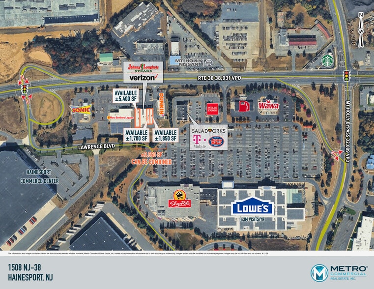 1508 Route 38, Hainesport, NJ for lease - Building Photo - Image 2 of 7