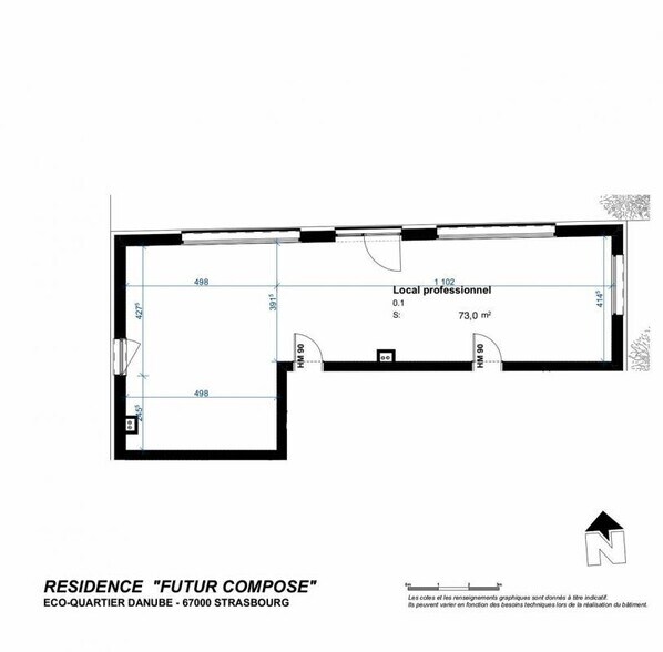Bureau dans Strasbourg à vendre - Plan d’étage - Image 3 de 4