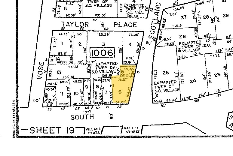 75 South Orange Ave, South Orange, NJ à louer - Plan cadastral - Image 3 de 3