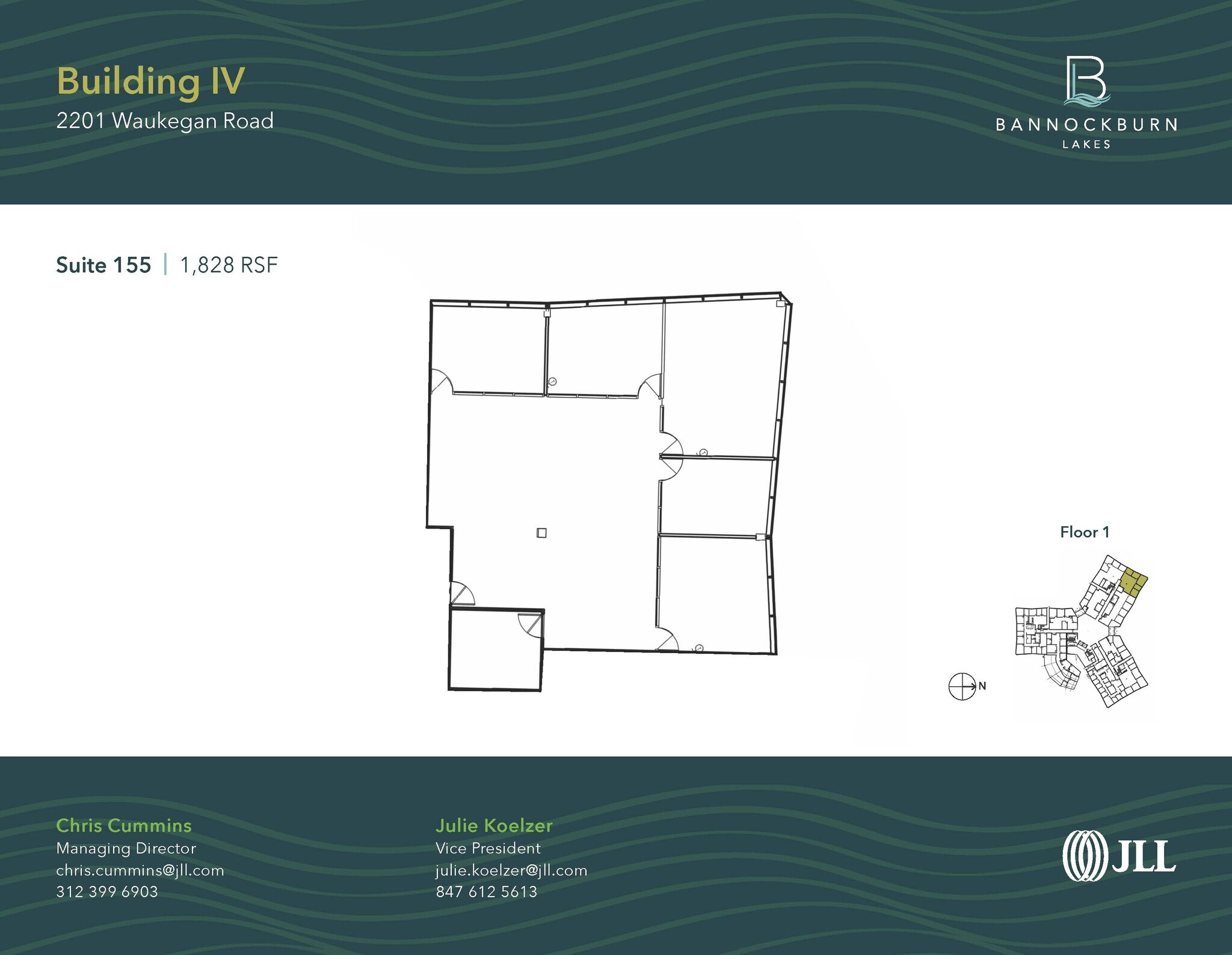 2333 Waukegan Rd, Bannockburn, IL for lease Floor Plan- Image 1 of 1