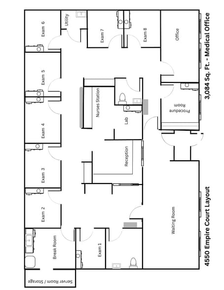 4550-4552 Empire Ct, Fredericksburg, VA for lease - Floor Plan - Image 3 of 8