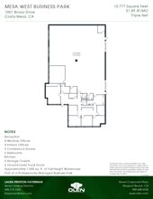 1001 Brioso Dr, Costa Mesa, CA for lease Floor Plan- Image 1 of 1