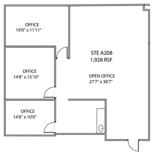 459 N Gilbert Rd, Gilbert, AZ for lease Floor Plan- Image 1 of 1