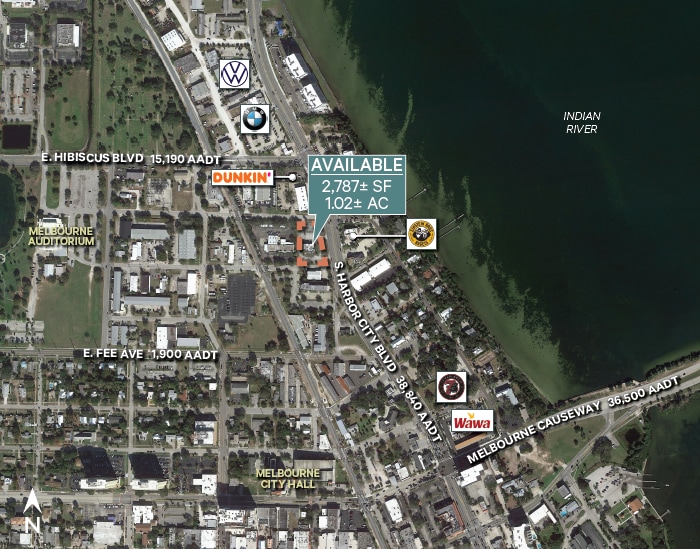 1514 S Harbor City Blvd, Melbourne, FL for sale - Aerial - Image 1 of 4