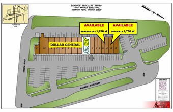 14501 Warwick Blvd, Newport News, VA à louer Plan de site- Image 1 de 1