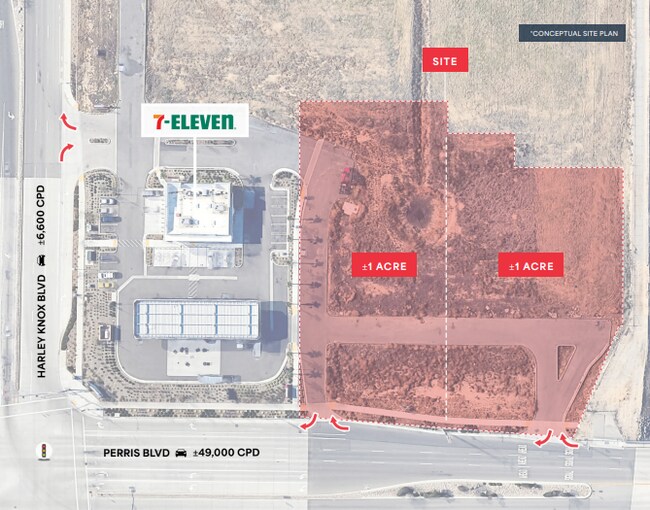 Plus de détails pour Perris Blvd & Harley Knox Blvd, Perris, CA - Terrain à louer