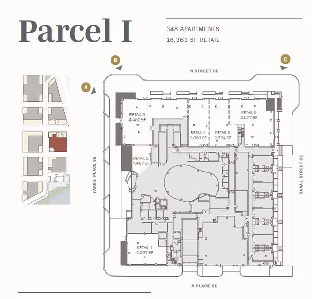 1300 Yards Pl SE, Washington, DC à louer - Plan de site - Image 2 de 2