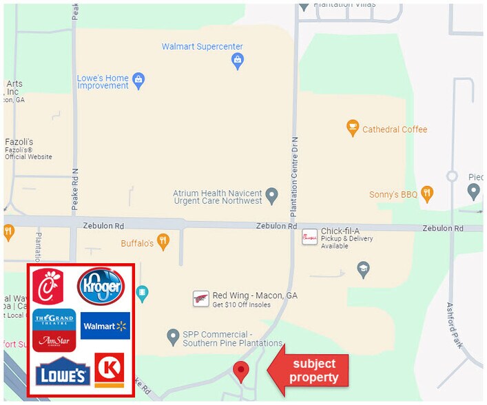 125 Plantation Centre Dr S, Macon-Bibb, GA à vendre - Photo du bâtiment - Image 2 de 9