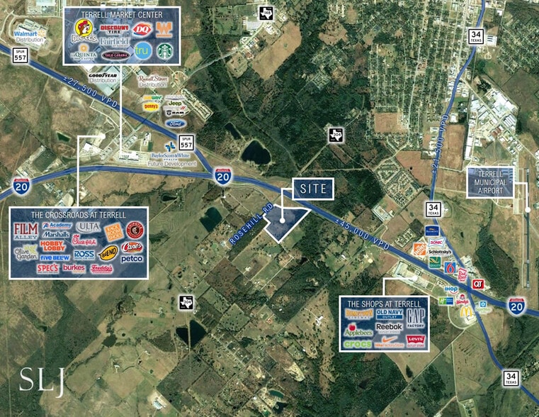I-20 & Rosehill rd, Terrell, TX à vendre - Photo du bâtiment - Image 2 de 5