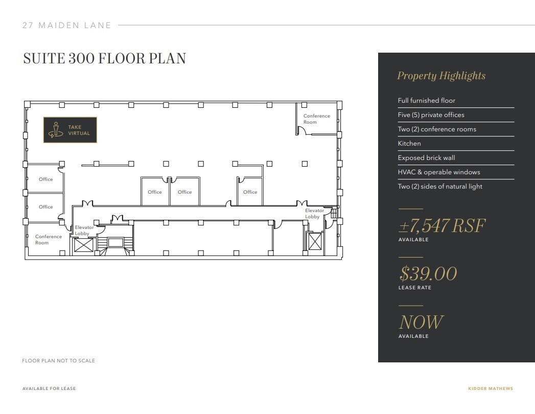 27 Maiden Ln, San Francisco, CA à louer Plan d’étage- Image 1 de 4
