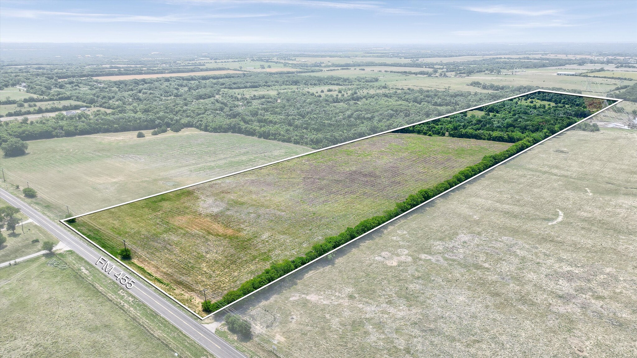 51.626 AC FM 455 w, Celina, TX for sale Aerial- Image 1 of 16