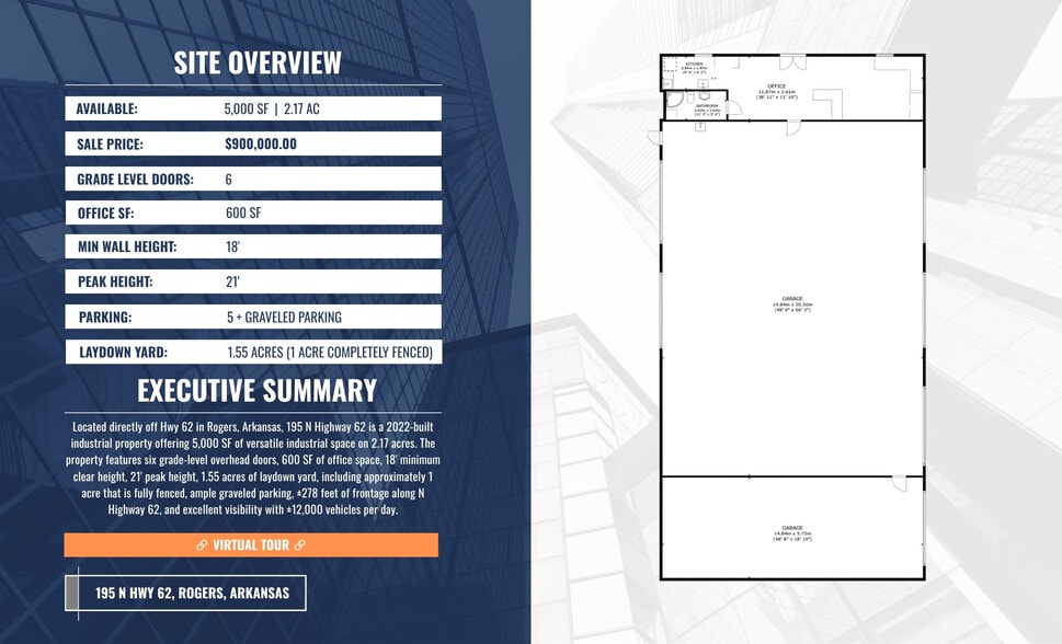 195 N Highway 62, Rogers, AR for sale - Floor Plan - Image 2 of 13