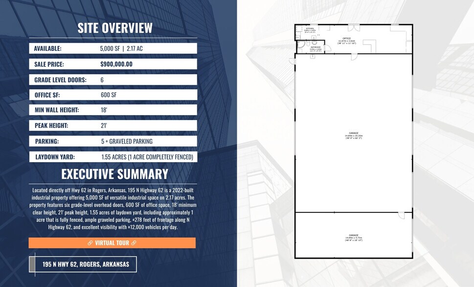 195 N Highway 62, Rogers, AR à vendre - Plan d’étage - Image 2 de 13
