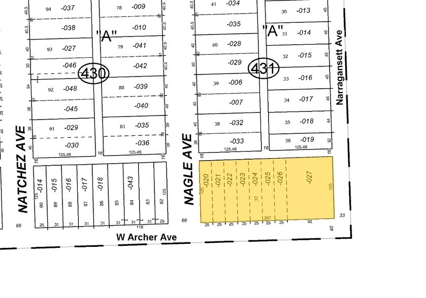 6422 W Archer Ave, Chicago, IL à louer - Plan cadastral - Image 2 de 4