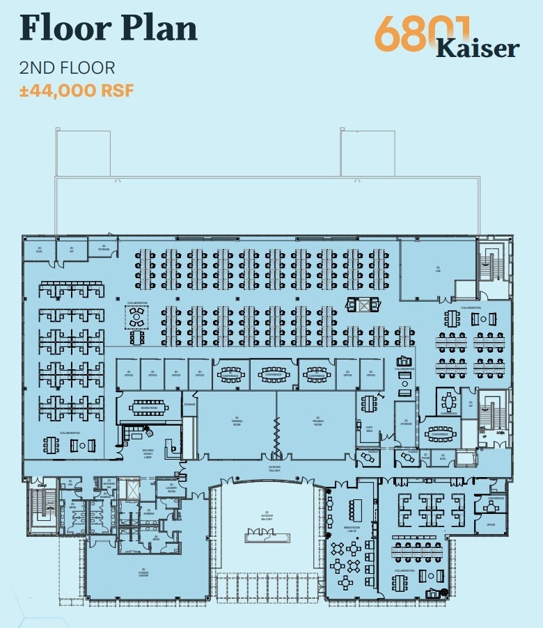 6801 Kaiser Dr, Fremont, CA à louer Plan d’étage- Image 1 de 1