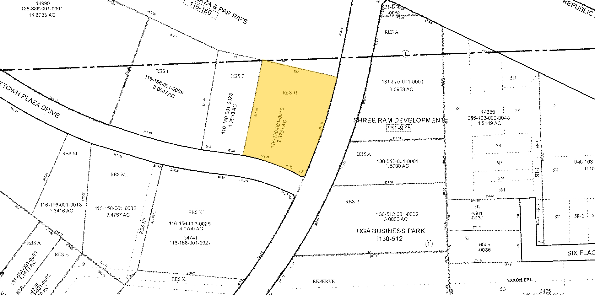 6707 Gessner Rd, Houston, TX à vendre Plan cadastral- Image 1 de 1