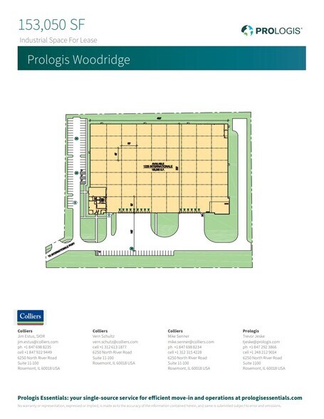 1225 Internationale Pky, Woodridge, IL à louer - Plan de site - Image 2 de 6