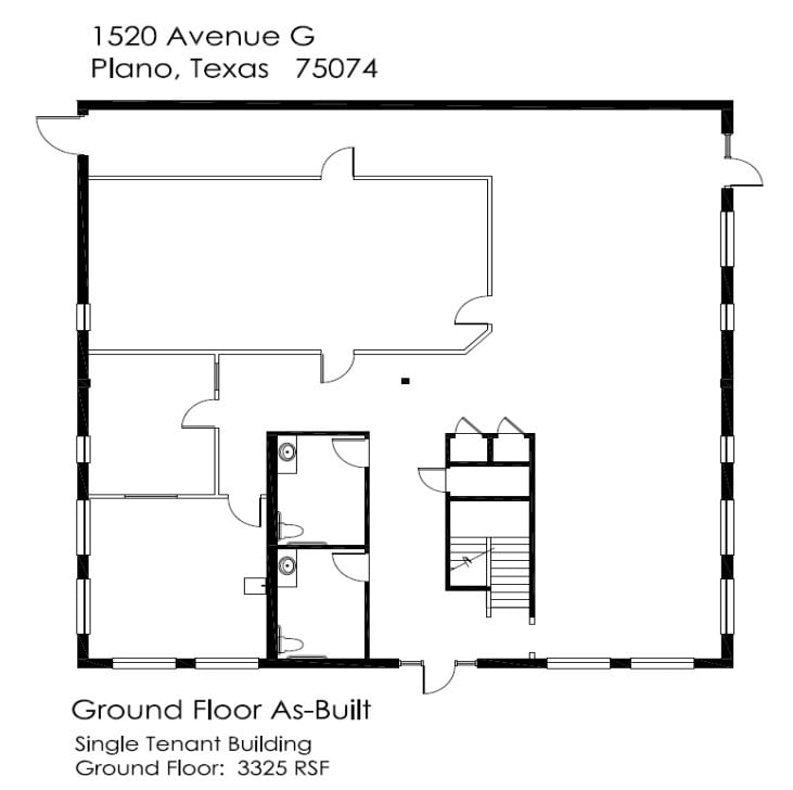 1520 G Avenue, Plano, TX for lease Floor Plan- Image 1 of 1