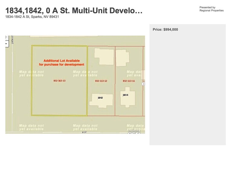 1834-1842 A St, Sparks, NV à vendre - Photo du bâtiment - Image 2 de 2