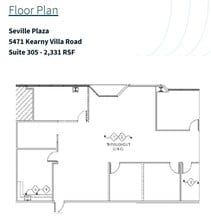 5471 Kearny Villa Rd, San Diego, CA à louer Plan d’étage- Image 1 de 2