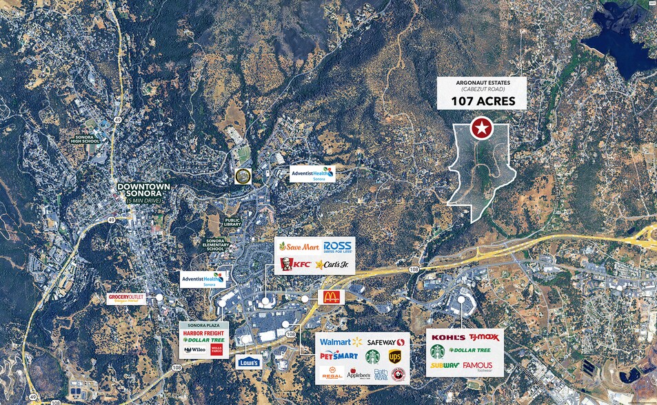 Cabezut Rd, Sonora, CA à vendre - Aérien - Image 2 de 10
