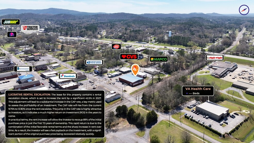 913 1st St SW, Childersburg, AL à vendre - Photo du bâtiment - Image 3 de 4