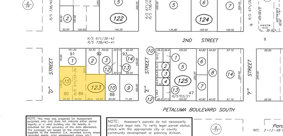201 Petaluma Blvd, Petaluma, CA for sale - Plat Map - Image 3 of 3
