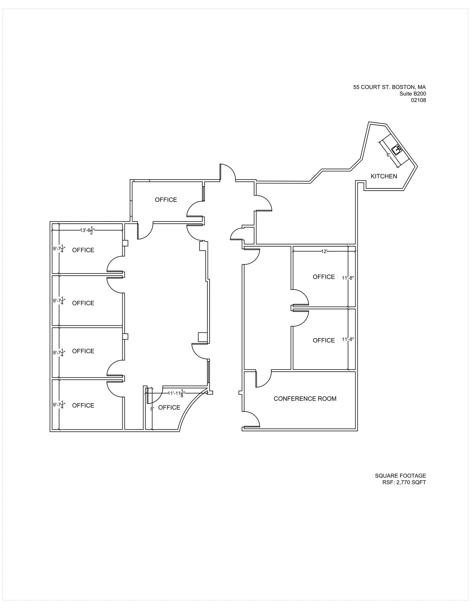 55 Court St, Boston, MA for lease Site Plan- Image 1 of 1